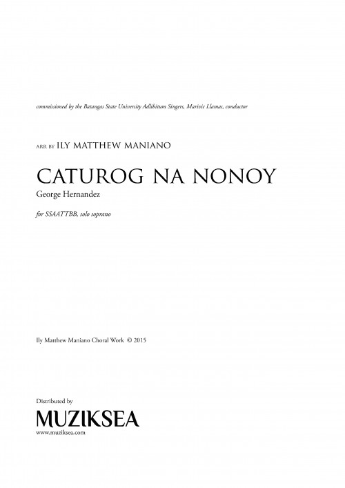 Caturog Na, Nonoy (SSAATTBB)