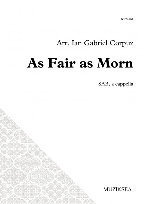 As Fair as Morn (SAB)